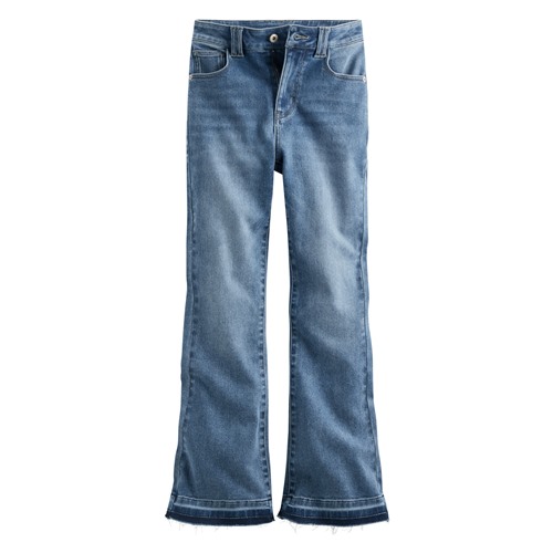 不收邊靴型牛仔褲-女