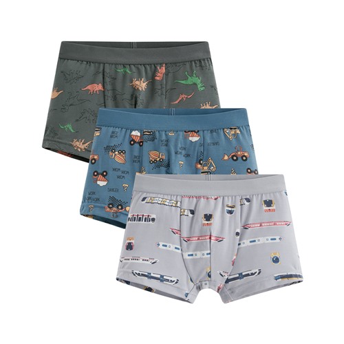 莫代爾印花平口內褲(3入)-男童