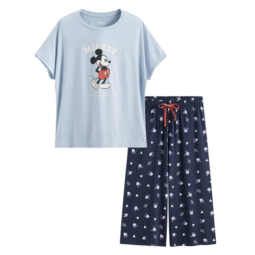 迪士尼系列莫代爾七分褲家居套裝-女