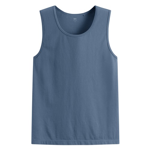 純棉圓領背心-男