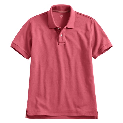 純棉網眼polo衫-男