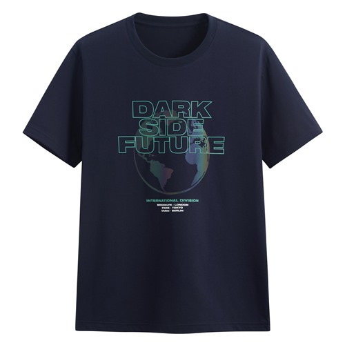 運動涼感印花圓領T恤-03-男