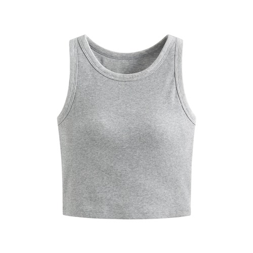 Bra削肩中短版背心-女