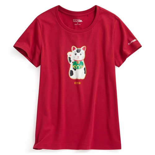 大人的圖鑑印花T恤-01-女