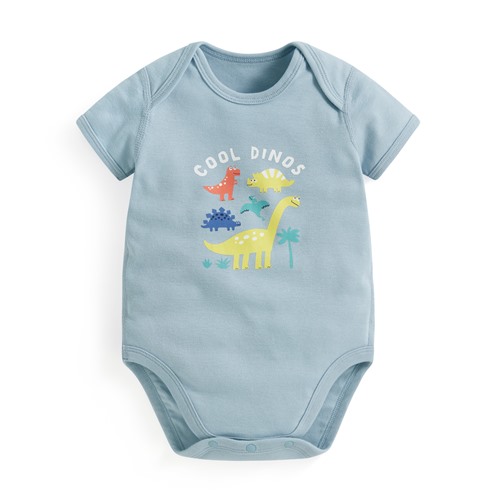 純棉羅紋恐龍印花包臀衣-Baby