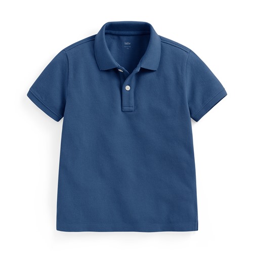 純棉網眼polo衫-童