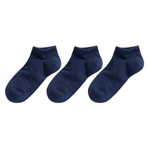 素色踝襪(3入)-男