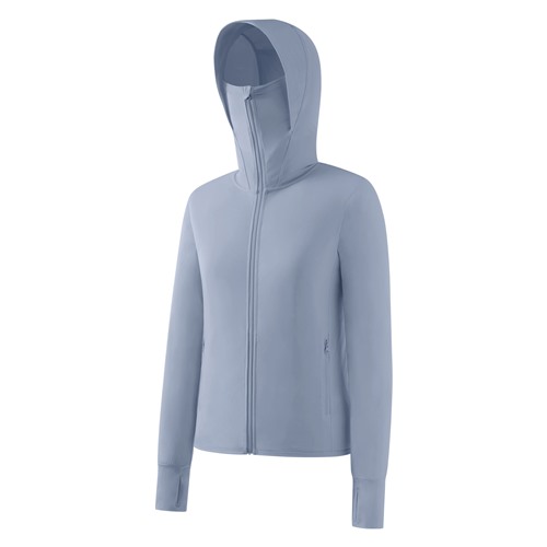 涼感抗UV機能連帽外套-女