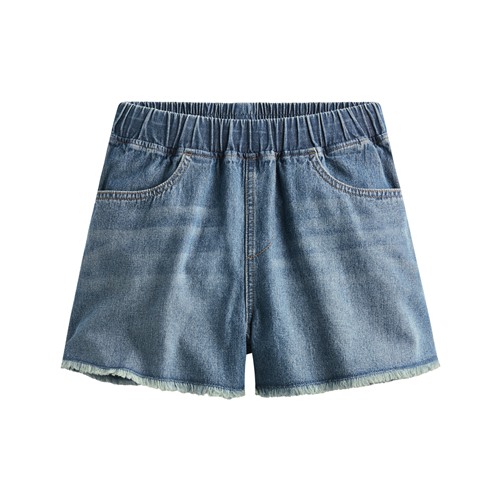 純棉牛仔輕便短褲-女