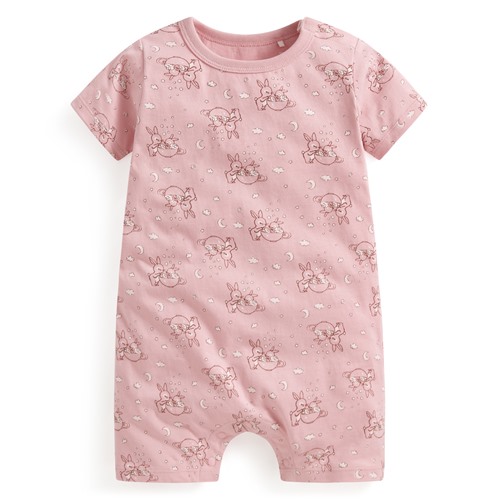 純棉碎花兔兔印花連身衣-Baby