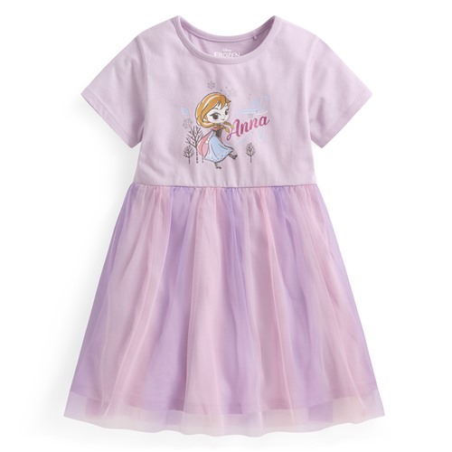 迪士尼系列紗裙短袖洋裝-童