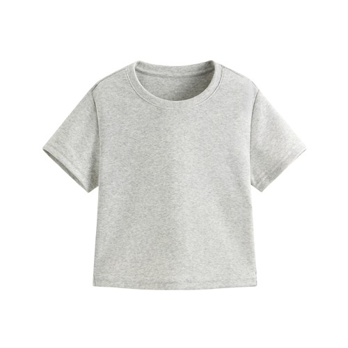 羅紋短版T恤-女