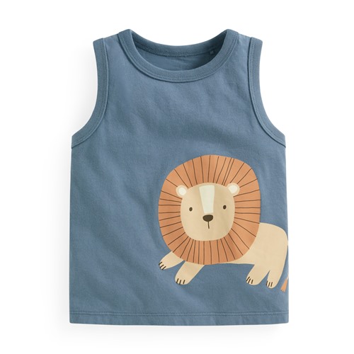 純棉動物印花背心-Baby