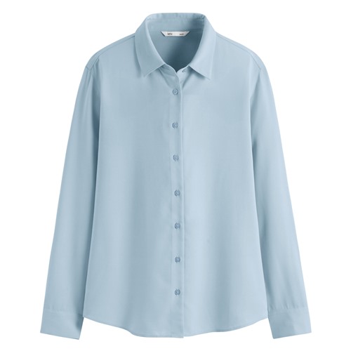 嫘縈長袖襯衫-女