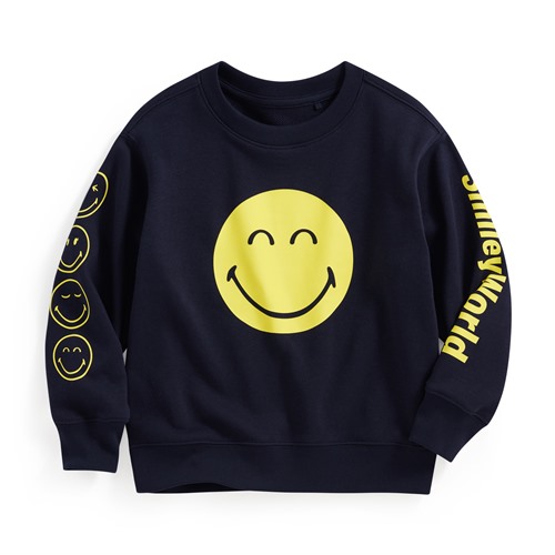 SmileyWorld®毛圈印花圓領衫-01-童