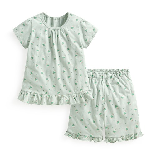 純棉雪糕印花荷葉造型家居套裝-童