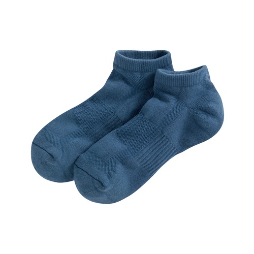 毛圈網眼踝襪-男