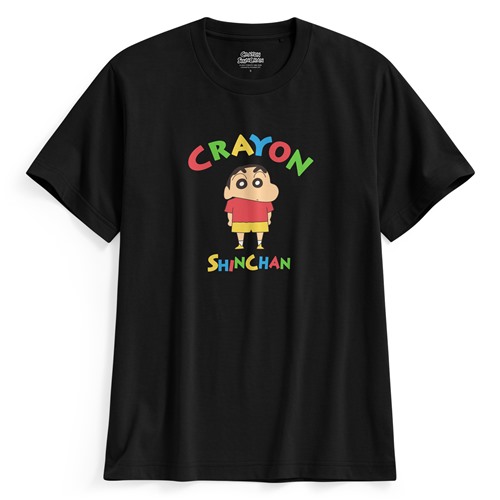 蠟筆小新印花T恤-14-男