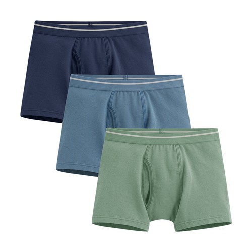 棉質平口內褲(3入)-男童