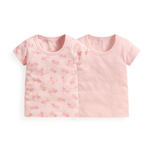 純棉網眼印花T恤(2入)-Baby