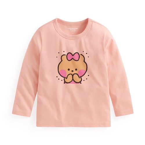 LINE FRIENDS minini長袖印花T恤-02-童