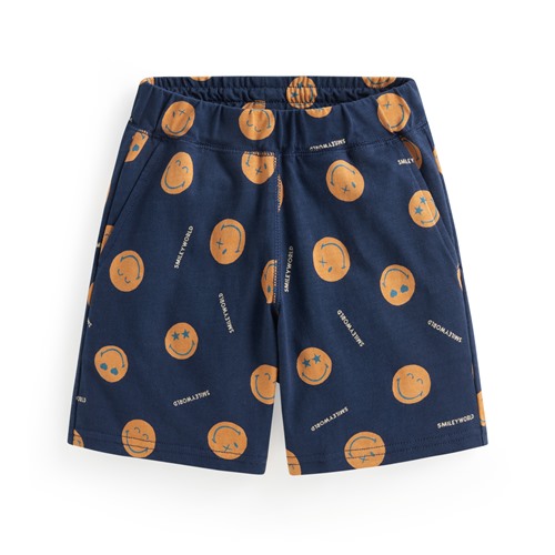 SmileyWorld®竹節棉印花口袋短褲-童