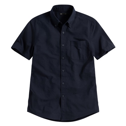 牛津短袖襯衫-男