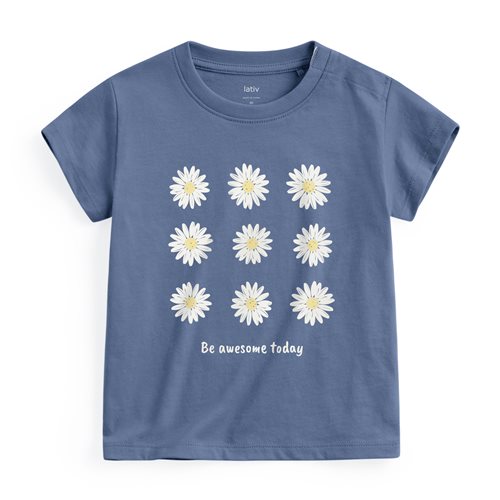 小花印花T恤-Baby