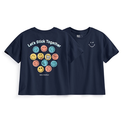 SmileyWorld®寬版印花T恤-04-童