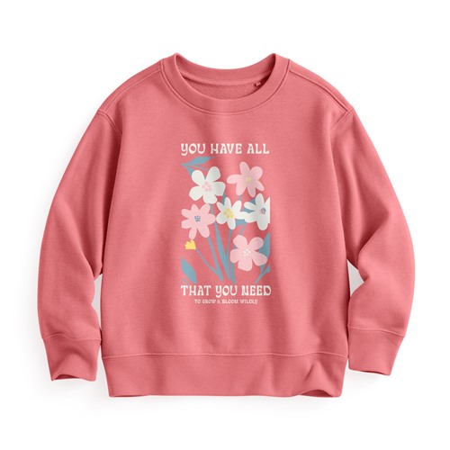 花卉毛圈印花圓領衫-03-童