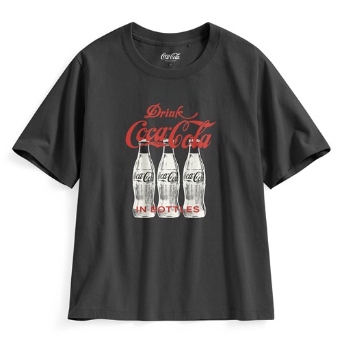 可口可樂寬版印花T恤-16-女