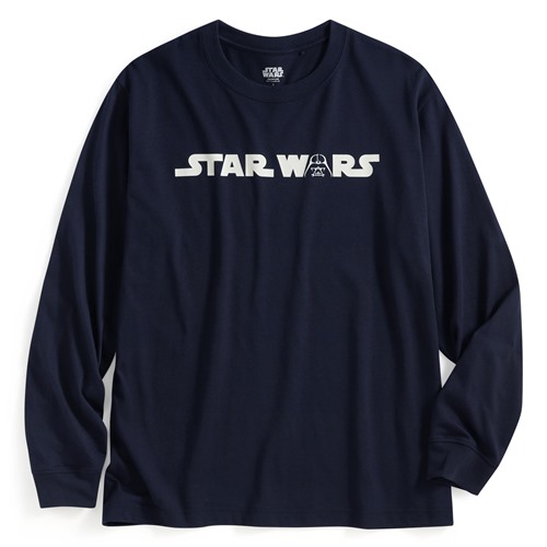 STAR WARS系列寬版長袖印花T恤-01-男