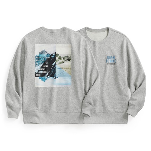 戶外探索刷毛印花圓領衫-02-男