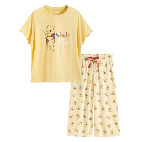 迪士尼系列莫代爾七分褲家居套裝-女