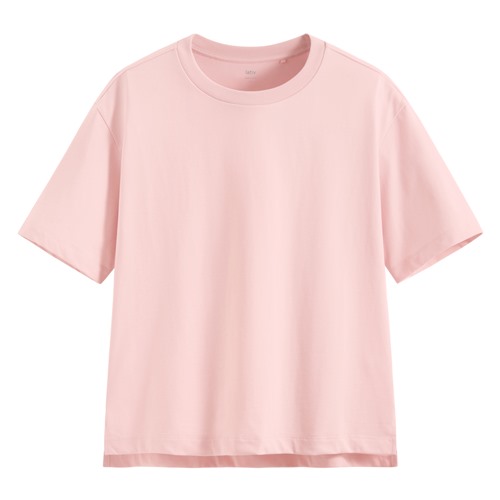 輕涼棉質薄款寬版T恤-女