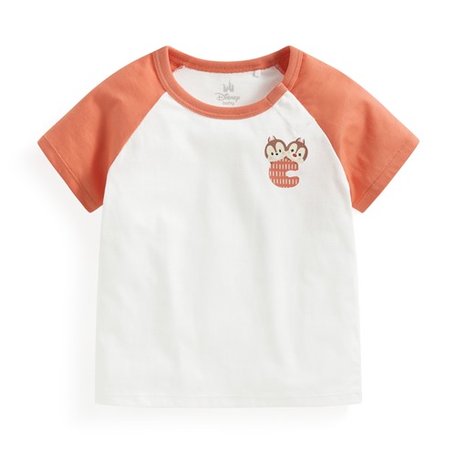 迪士尼系列純棉拉克蘭袖印花T恤-Baby
