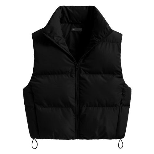 鋪棉寬鬆短版背心-女