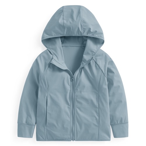 涼感抗UV連帽外套-童