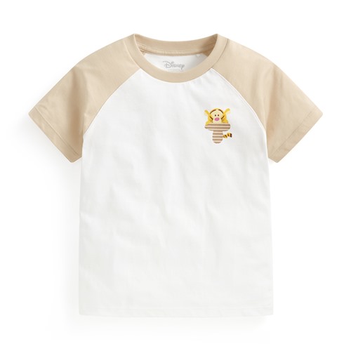 迪士尼系列純棉拉克蘭袖印花T恤-童