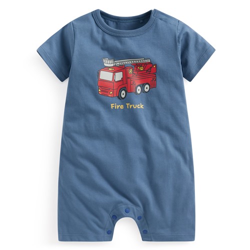 純棉車車印花連身衣-Baby