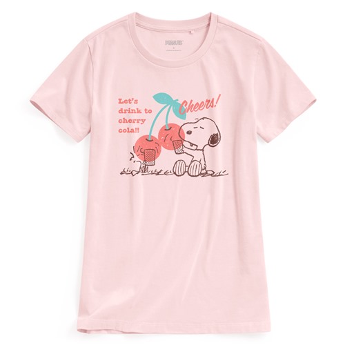 史努比系列印花T恤-06-女