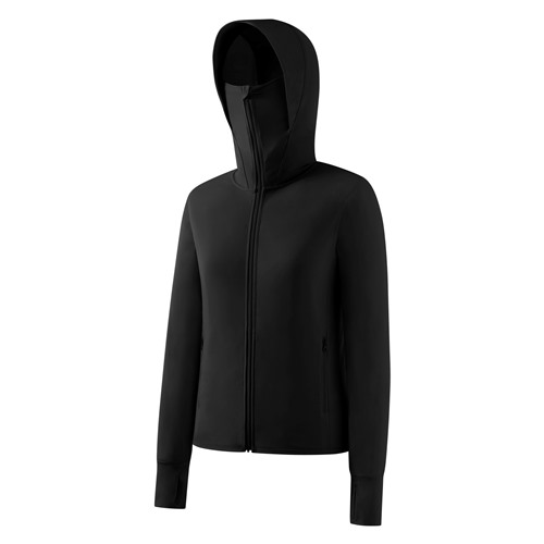 涼感抗UV機能連帽外套-女