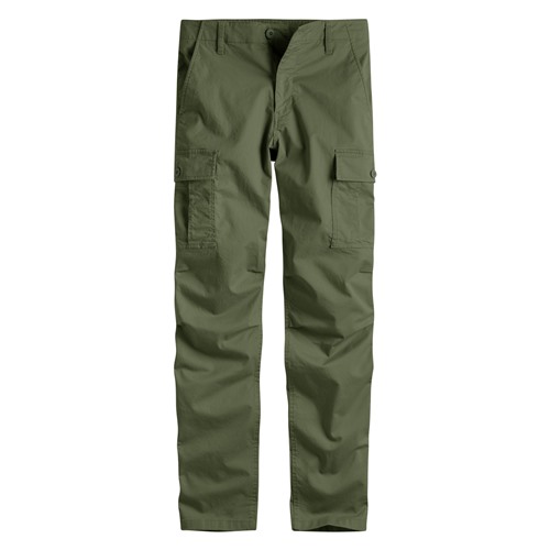 輕型棉質直筒工裝長褲-男