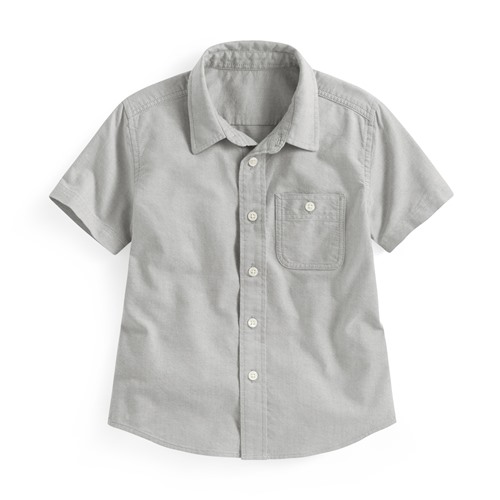 牛津短袖襯衫-童