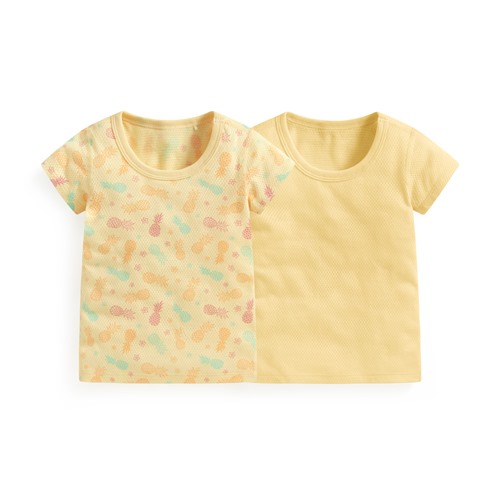 純棉網眼印花T恤(2入)-Baby