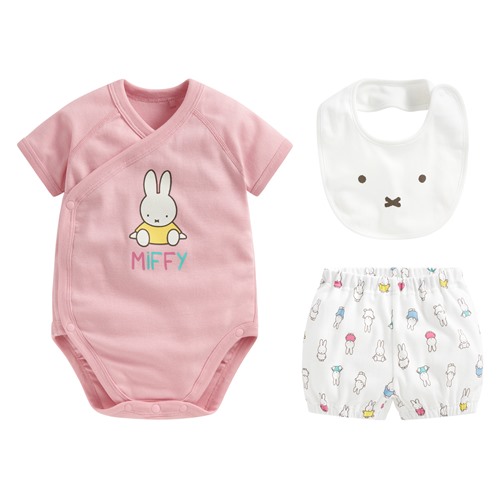 Miffy and Friends純棉羅紋套裝組(3入)-Baby
