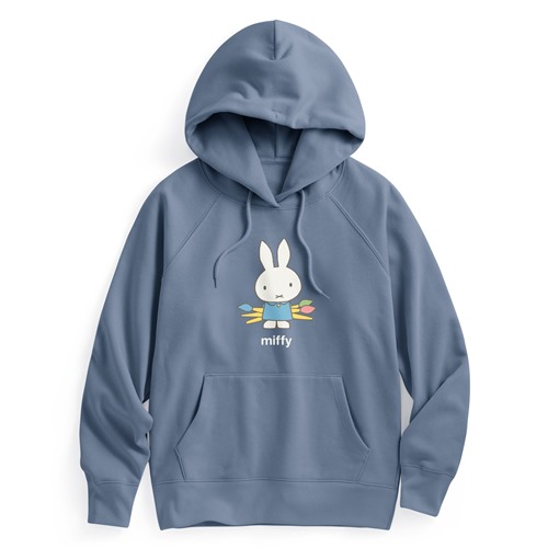 Miffy刷毛印花連帽衫-07-女
