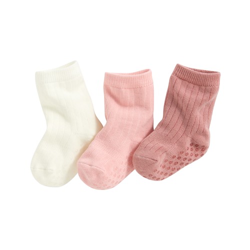 寬羅紋中筒襪(3入)-Baby