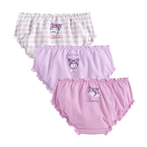 三麗鷗棉質抽皺三角內褲(3入)-童