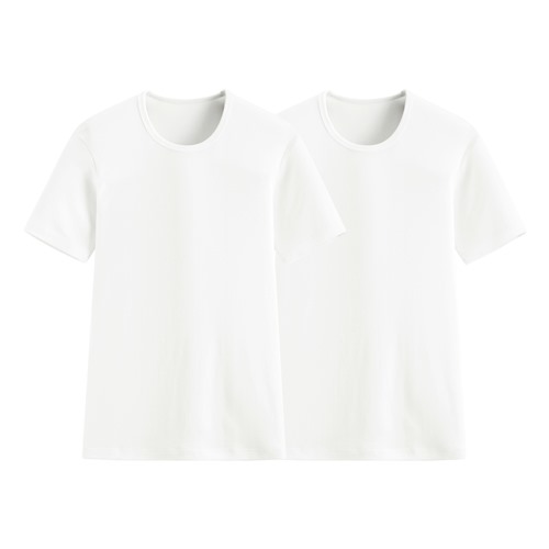 無側縫圓領T恤(2入)-男